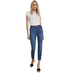 L’agence Sada High Rise Cropped Slim Jeans